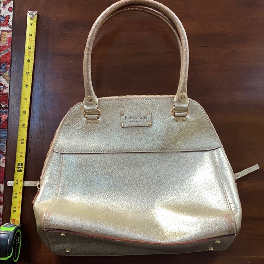Gold Kate Spade purse